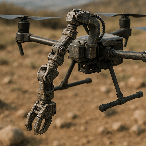 Drone monitoring crops